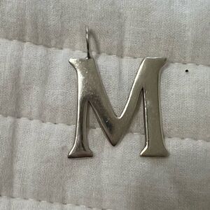 Silpada large Initial M pendant sterling silver